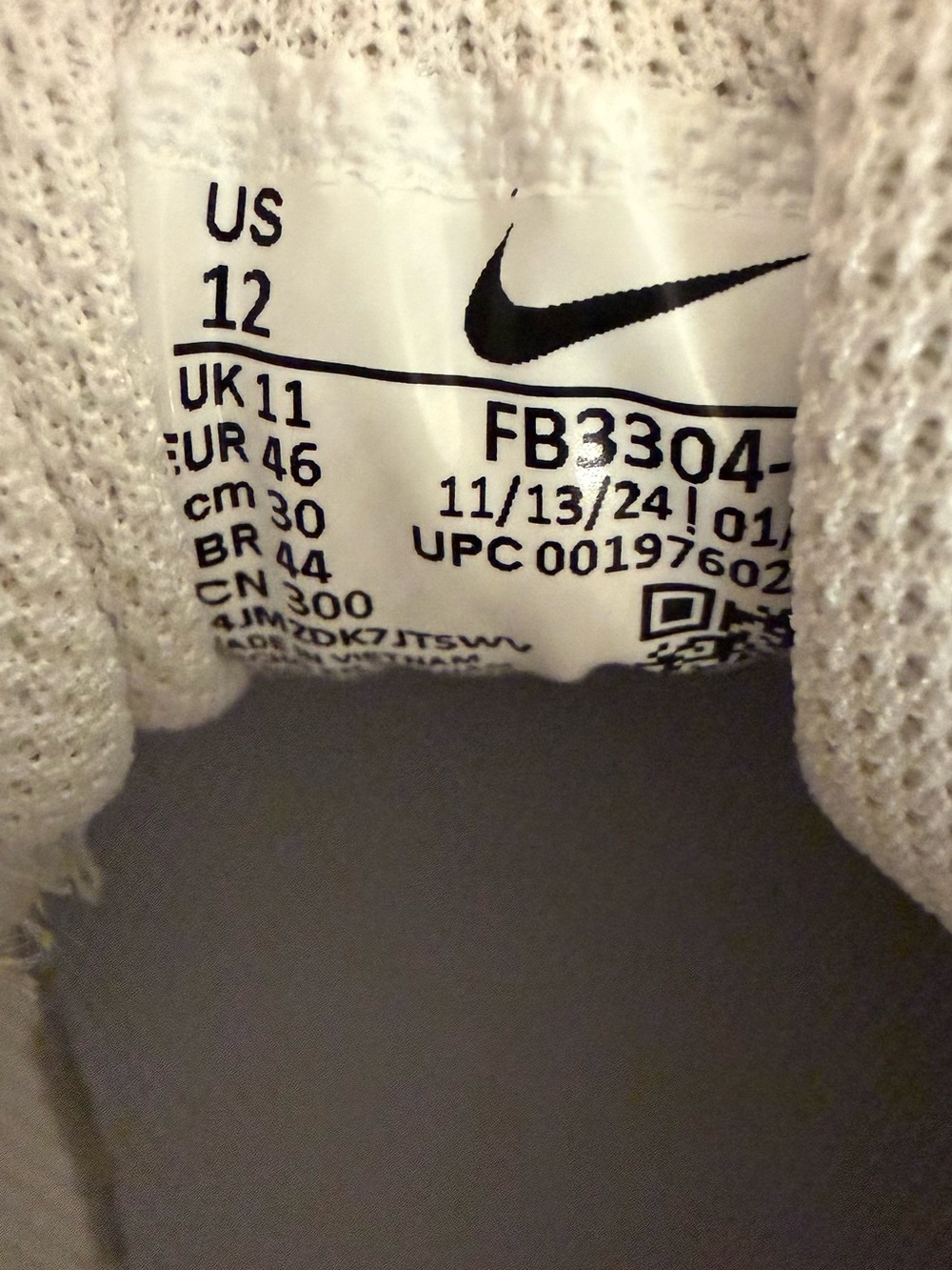 Nike Vapor Edge Fastflex Cleats White/Black – New with Tags - Picture 7 of 7